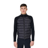 Giacca piumino uomo con maniche in maglia Equestro - Nero