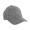 Cappellino unisex baseball in lana Equestro - Miscela grigia