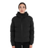 Giacca piumino donna con cappuccio Equestro - Nero