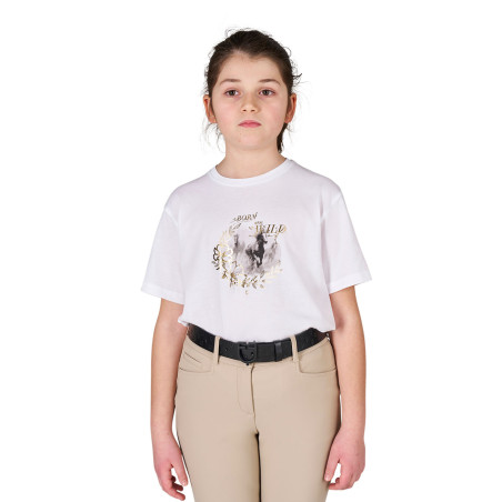 T-shirt bambina Born To Be Wild in cotone Equestro bambino