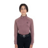 Base layer bambini unisex in tessuto tecnico Equestro - Antler / nero