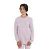 Felpa girocollo bambini unisex in pile Equestro - Viola feltrato