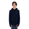 Felpa bambini unisex in pile con zip Equestro - Blazer marine