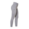 Leggings donna vita alta con passanti e strass Equestro - Grigio ghiacciato