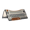 Contoured Saddle PAD With Woolen Blanket 34X36 Platinum Pro - Grigio / grigio scuro / bianco