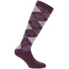 Calze Equithème Argyle donna - Lilla / malva