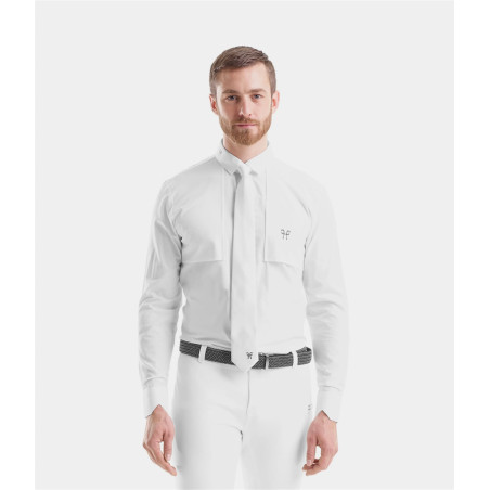 Design camicia da competizione a maniche lunghe da uomo Horse Pilot