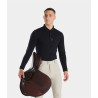 Polo in lana merino da uomo Horse Pilot - Notte scura