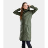Giacca impermeabile lunga Raintech Horse Pilot donna - Notte forestale