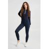 Leggings termici ibridi Horze Anya full grip - Blu scuro