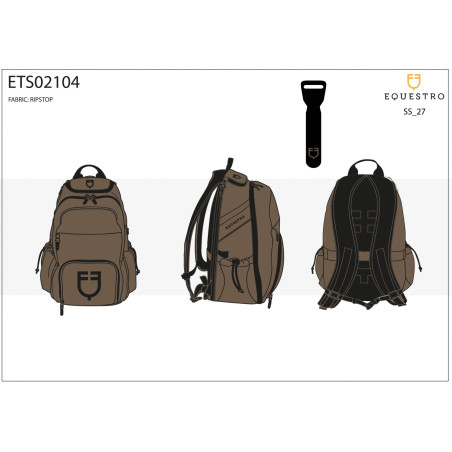 Zaino tecnico unisex in ripstop Equestro
