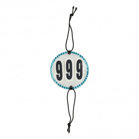 Portanumero da concorso con strass Horze