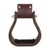 Staffa western in legno con panca antiscivolo in gomma Westwood - Marrone scuro