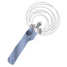 Curry comb metallica rotonda con manico Imperial Riding - Blu mattina metallizzato