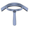 Coltello termico curvo in PVC con gomma Imperial Riding - Blu mattina metallizzato