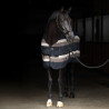 Coperta in pile Imperial Riding Stripe - Nero