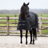 Coperta da esterno Imperial Riding Limited 100 g con collo - Nero