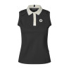 Polo senza maniche da donna in piqué KLLaura Kingsland - Nero