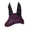 Cuffia antimosche Lugano Elegant - HKM - Nero / lilla scuro