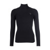 Maglia a collo alto Montalcino - HKM - Nero