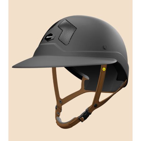 Casco Mips Flex-on Armet nero visiera Angel Dark sottogola marrone