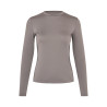 T-shirt da allenamento da donna con scollo tondo KLLea Kingsland - Marrone ferro