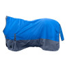 Coperta highneck HKM Glasgow 1200D 100g - Blu cobalto / grigio