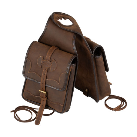 Bisaccia per sella western in cuoio Pool's