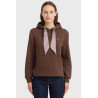 Celia felpa con cappuccio Harcour donna - Castagno