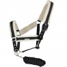 Set cavezza e longhina Velta Flags & Cup - Caviale