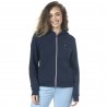 Felpa da donna con zip Obera Flags & Cup - Blu navy