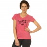 T-shirt da donna Rafaela Flags & Cup - Fucsia