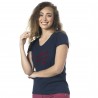 T-shirt da donna Rafaela Flags & Cup - Blu navy
