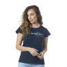 T-shirt da donna Goya Flags & Cup - Blu navy