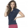 Polo da donna rosa Flags & Cup - Blu navy