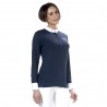 Polo Clorinda da donna a maniche lunghe Flags & Cup - Blu navy