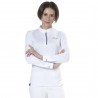 Polo Clorinda da donna a maniche lunghe Flags & Cup - Bianco