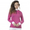 Polo Clorinda da donna a maniche lunghe Flags & Cup - Fucsia