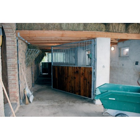 Separazione per box girevole con grata/legno 2,5 m La Gée