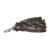 Longe corde Canter fibbie bianche - Marrone
