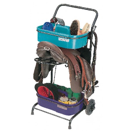 Carrello portasella con vaschette per la pulizia La Gée