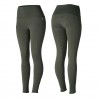 Leggings a vita alta con fondo in silicone integrale Gillian Horze donna - Scarabeo verde kaki