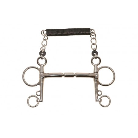 Filet pelham Metalab Elite diritto con aste lunghe