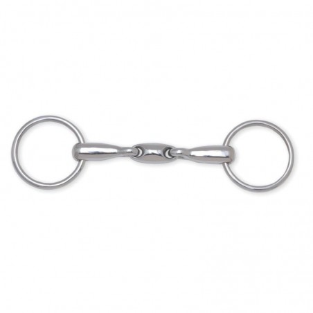 Morso da briglia Metalab doppio snodo 16 mm