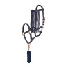 Capestro e lunghina anti-mosche in nylon Imperial Riding - Blu navy