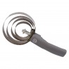 Curry comb metallica rotonda con manico Imperial Riding - Grigio scintillante