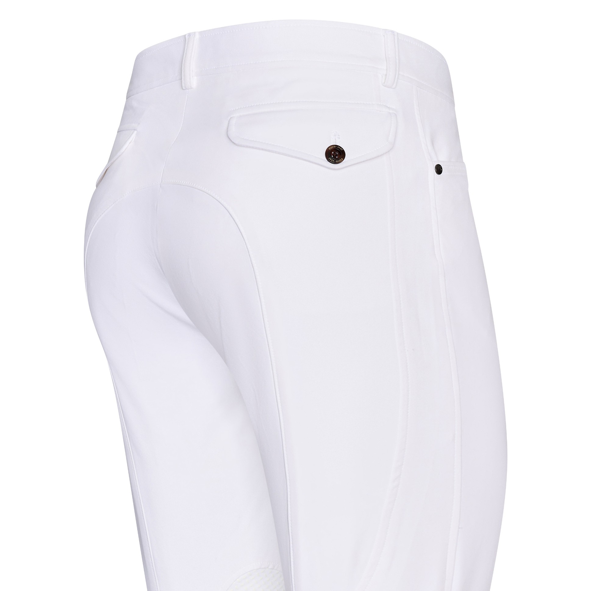 Pantaloni da equitazione Euro-Star Camillo KneeGrip Bianco