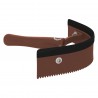 Coltello termico curvo in PVC con gomma Imperial Riding - Nocciola
