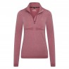 Top con mezza zip Euro-Star Maggy - Blush mélange