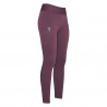 Leggings da equitazione Easy Rider Don FullGrip - Velluto rosso